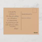 Carte postale Chef (Dos)