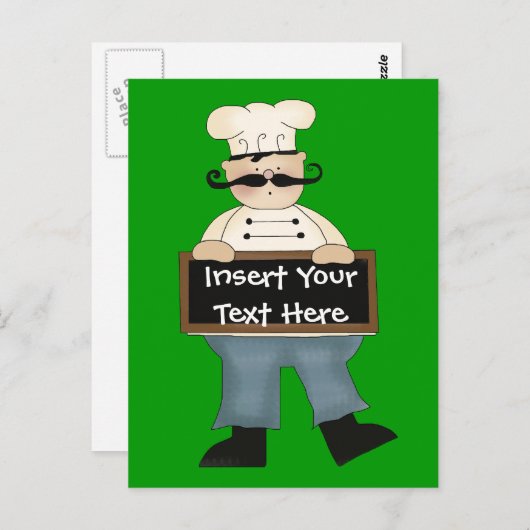 Carte Postale Chef (Devant / Derrière)