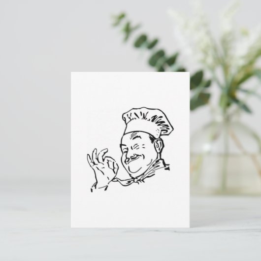 Carte Postale chef (Debout devant)