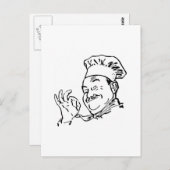 Carte Postale chef (Devant / Derrière)