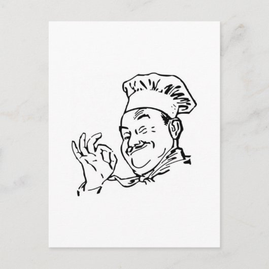 Carte Postale chef (Devant)