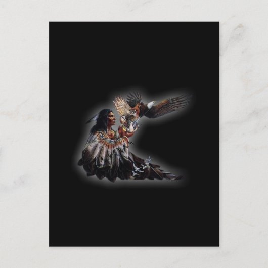 Carte Postale Chef amérindien (Devant)