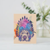Carte Postale Chef amérindien de Sharpei (Debout devant)