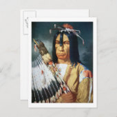 Carte Postale Chef amérindien des Cris du Canada (Devant / Derrière)