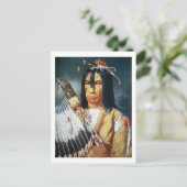 Carte Postale Chef amérindien des Cris du Canada (Debout devant)