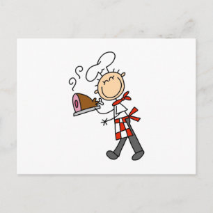 Carte Postale Chef au jambon cuit