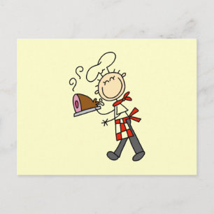 Carte Postale Chef au jambon cuit