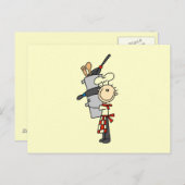 Carte Postale Chef avec pots et pots (Devant / Derrière)