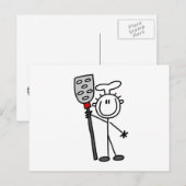 Carte Postale Chef avec spatule (Devant / Derrière)