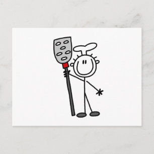 Carte Postale Chef avec spatule