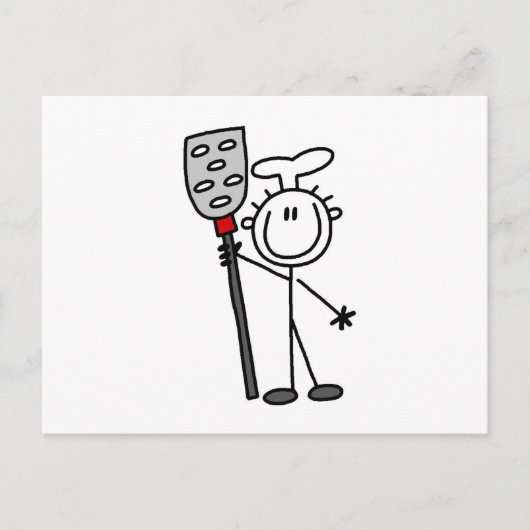 Carte Postale Chef avec spatule (Devant)