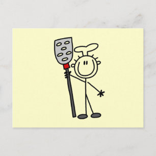Carte Postale Chef avec spatule
