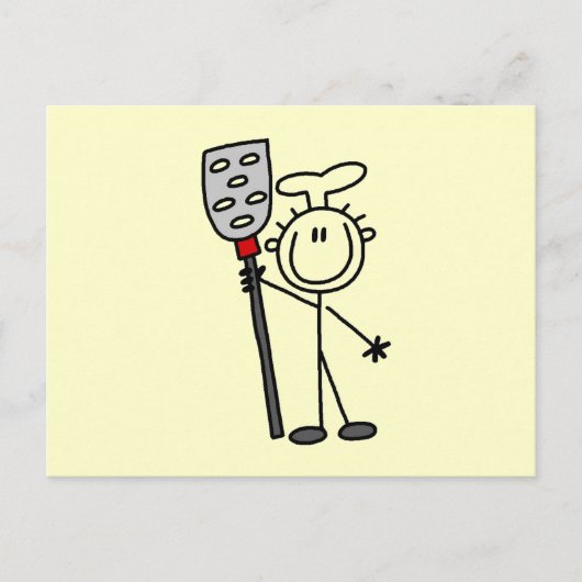 Carte Postale Chef avec spatule (Devant)