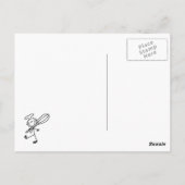 Carte Postale Chef Bâtonnet Avec Fouet (Dos)