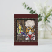 CARTE POSTALE CHEF BEAGLE (Debout devant)