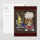 CARTE POSTALE CHEF BEAGLE (Devant / Derrière)