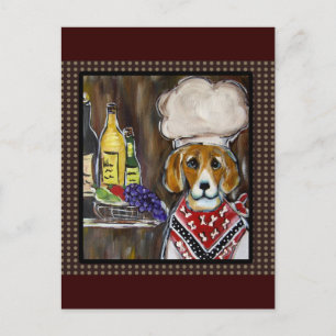 CARTE POSTALE CHEF BEAGLE