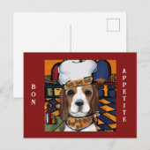 Carte Postale Chef Beagle (Devant / Derrière)