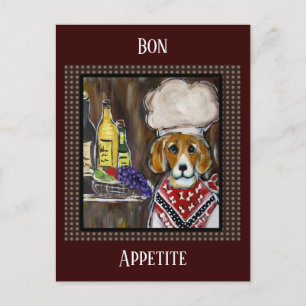 CARTE POSTALE CHEF BEAGLE
