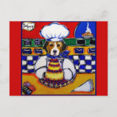 Carte Postale Chef beagle (Devant)