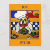 Carte Postale Chef Bulldog (Devant)