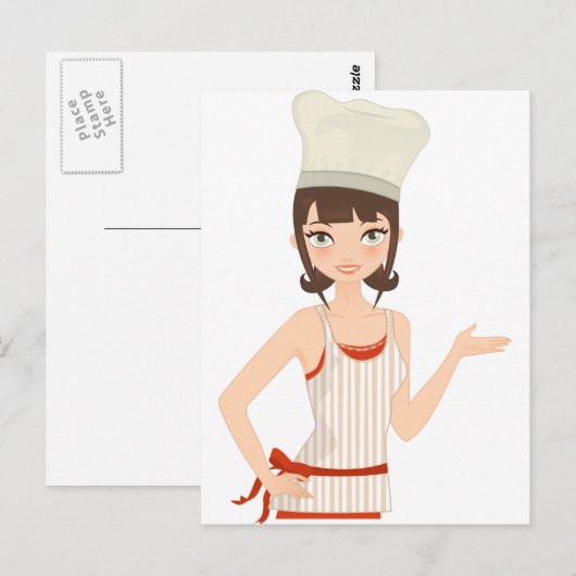 Carte Postale Chef buste (Devant / Derrière)