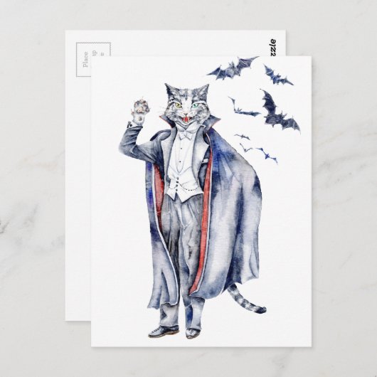 Carte Postale Chef Catula Vampire (Devant / Derrière)