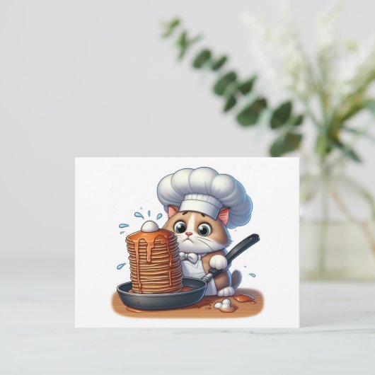 Carte Postale Chef chat (Debout devant)