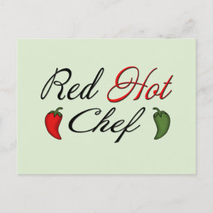 Carte Postale Chef chaud rouge