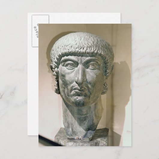 Carte Postale Chef colossal de l'empereur Constantin I (Devant / Derrière)