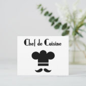 Carte Postale Chef de cuisine (Debout devant)