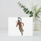 Carte Postale Chef de guerrier Cheyenne (Debout devant)