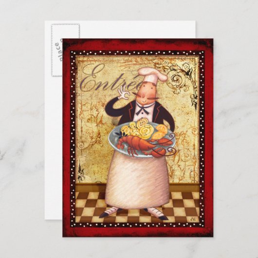 Carte Postale Chef de l'entrée (Devant / Derrière)