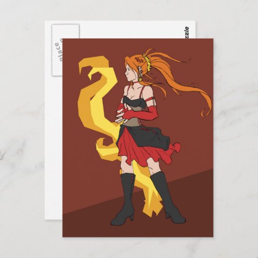 Carte Postale Chef d'incendie (Devant / Derrière)