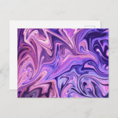 Carte Postale Chef-d'œuvre d'art abstrait (Devant / Derrière)