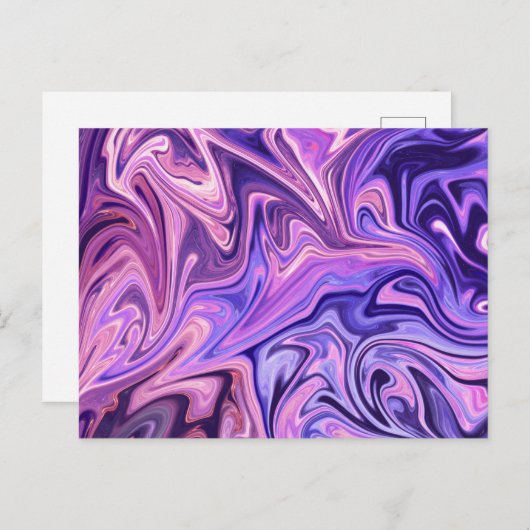 Carte Postale Chef-d'œuvre d'art abstrait (Devant / Derrière)