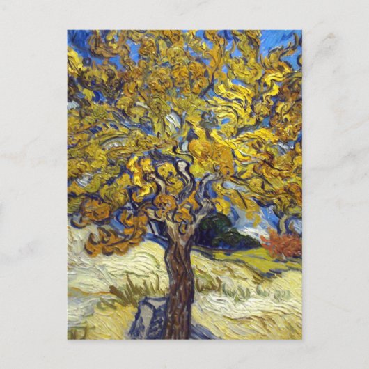 Carte Postale Chef-d'œuvre d'art du mûrier de Van Gogh (Devant)