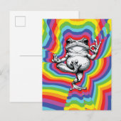 Carte Postale Chef-d'œuvre de Grenouille Zen (Devant / Derrière)