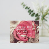 Carte Postale Chef-d'oeuvre inspirationnel de la citation de Die (Debout devant)