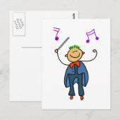 Carte Postale Chef d'orchestre (Devant / Derrière)