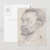 Carte Postale Chef d'un Africain par Durer (Devant / Derrière)