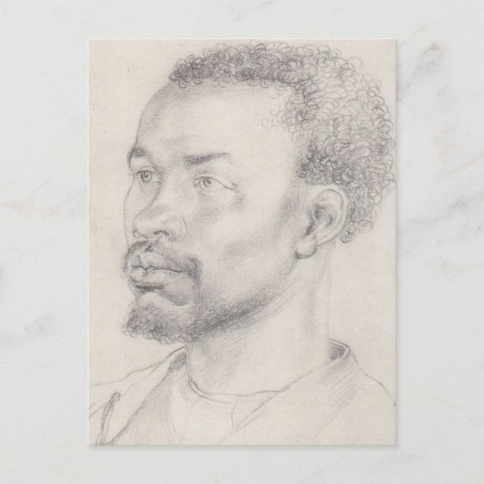 Carte Postale Chef d'un Africain par Durer (Devant)