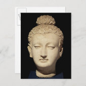 Carte Postale Chef d'un Bouddha, de style gréco-bouddhiste (Devant / Derrière)