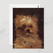 Carte Postale Chef d'un chien par Edouard Manet (Devant / Derrière)