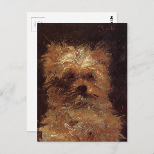 Carte Postale Chef d'un chien par Edouard Manet (Devant / Derrière)