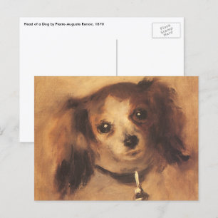 Carte Postale Chef d'un chien par Pierre Renoir, Art Vintage