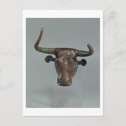 Carte Postale Chef d'un taureau, avec inscription royale sumérie (Devant)