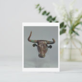 Carte Postale Chef d'un taureau, avec inscription royale sumérie (Debout devant)