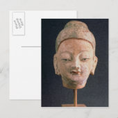 Carte Postale Chef d'une statue de Bouddha, de Bezeklik (Devant / Derrière)