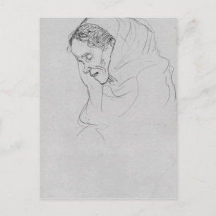 Carte Postale Chef d'une vieille femme sur le profil par Gustav 